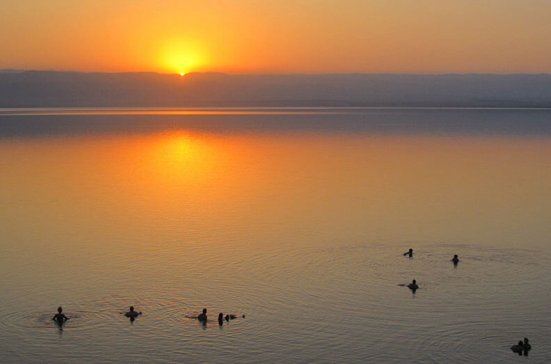 Sunset Dead Sea Jordan